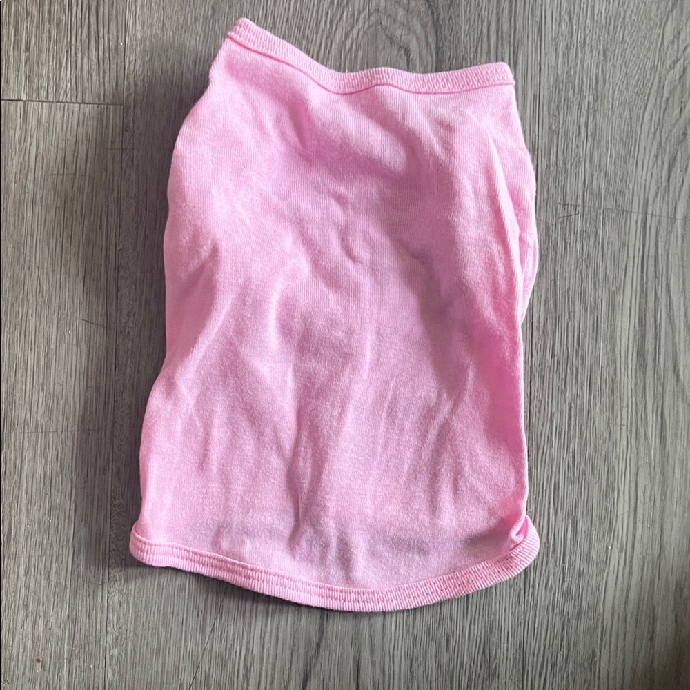 Pink doggy tank